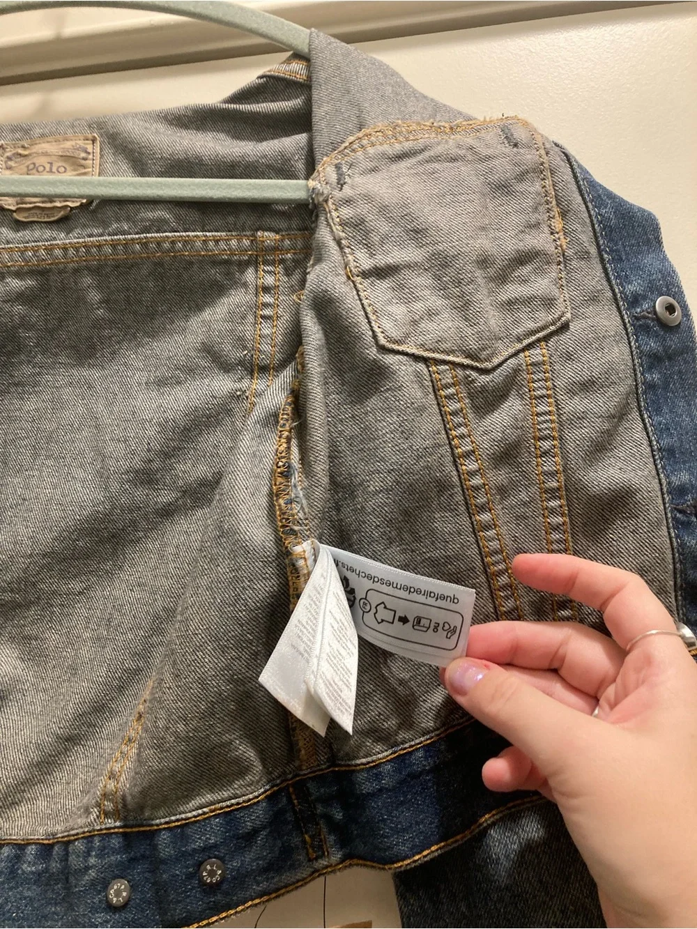 Polo by Ralph Lauren Kids Distressed Blue Denim Jacket NWT sz7 girls